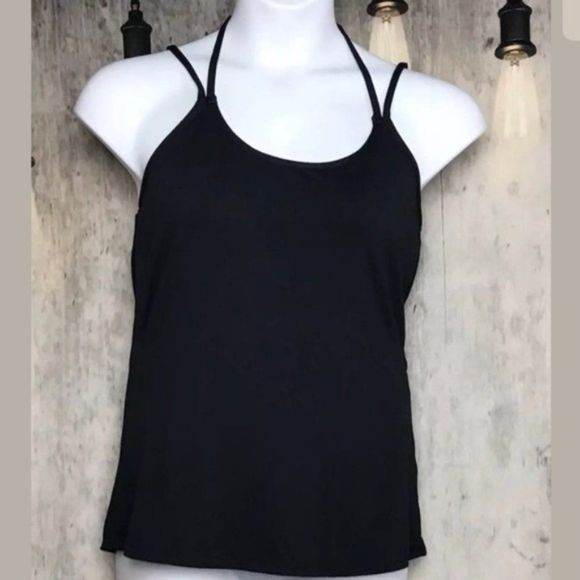 Fabletics Tank Top  Miri Black Strappy - Picture 9 of 10